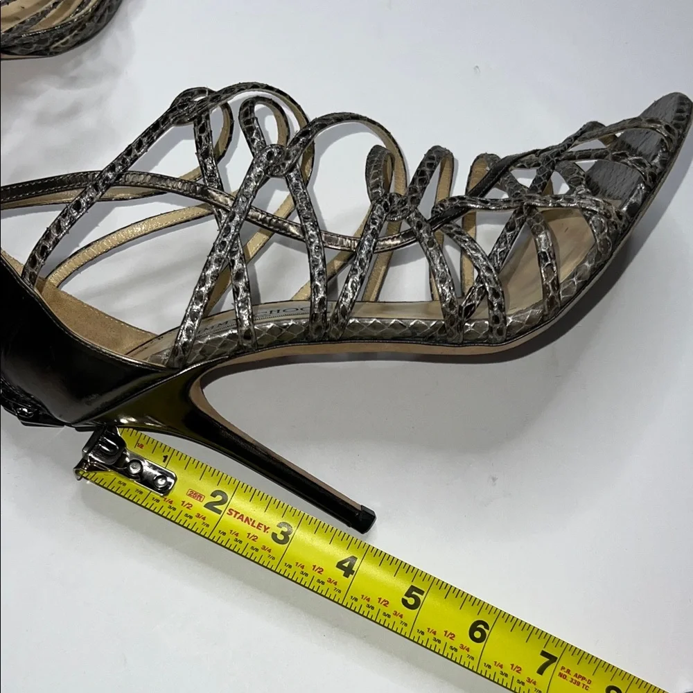 Women’s Jimmy Choo Black Snakeskin Heels size 39 - Picture 10 of 11